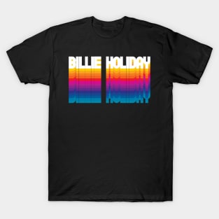 Retro Billie Proud Name Personalized Gift Rainbow Style T-Shirt